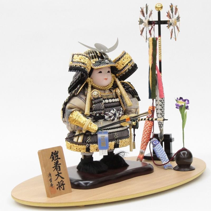 その他 Figures 五月人形 子ども大将 平飾り 上杉33 幅55cm（245to0543）清雲齋 鎧